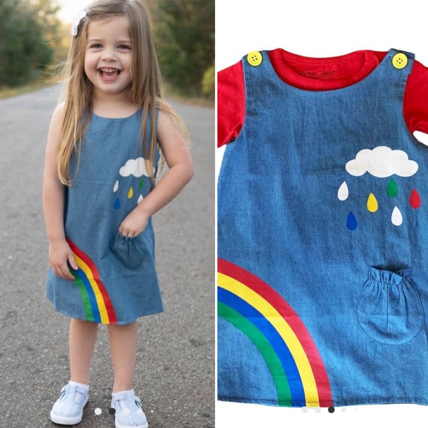 Chambray Coverall Dress
