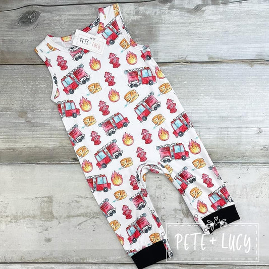 Firefighter Friends Romper
