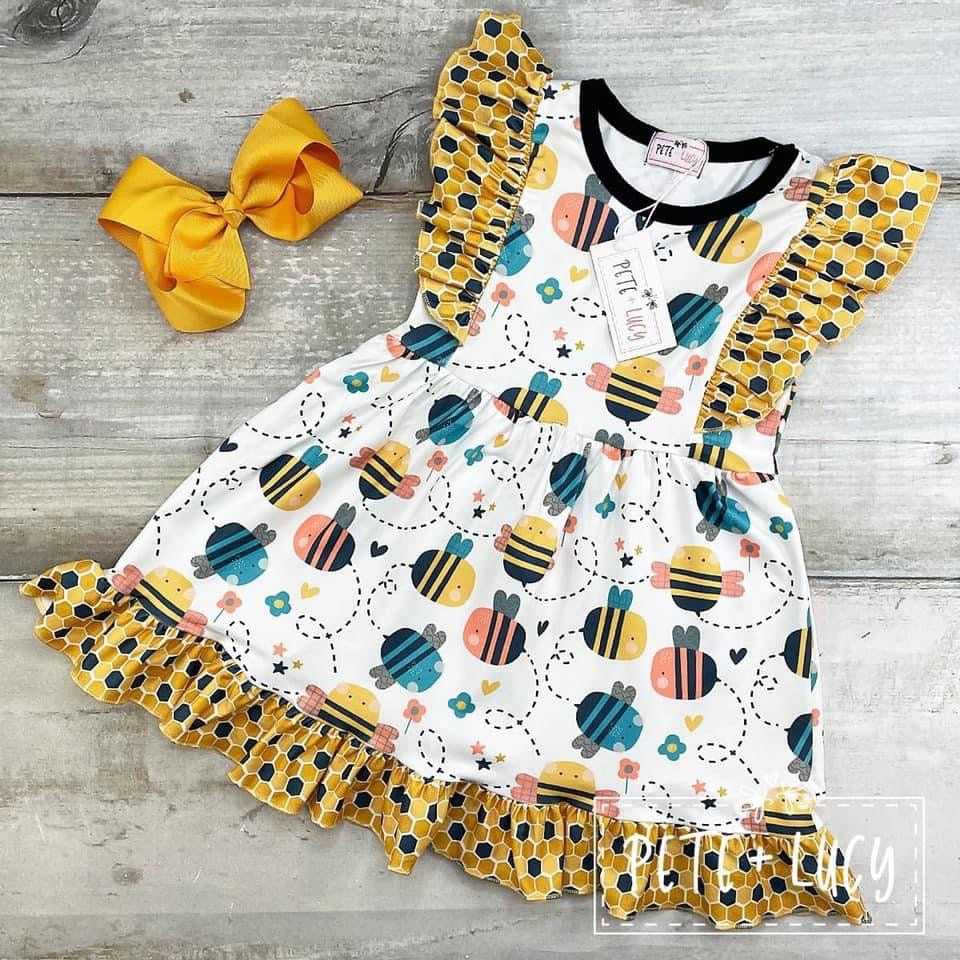 Buzz Buzz Ruffle Dress