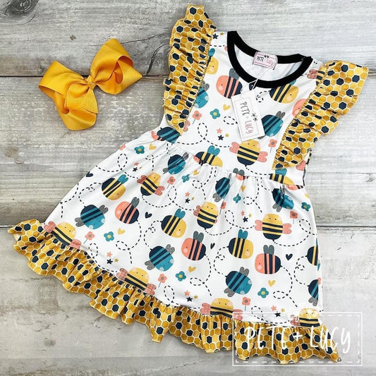 Buzz Buzz Ruffle Dress