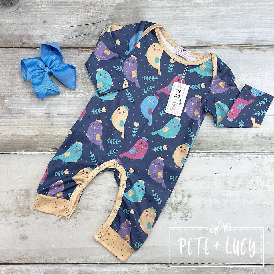 Bright Birdies Romper